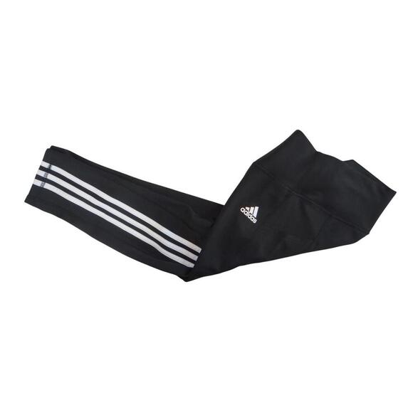 Adidas Women's Performance Leggings - Black with Stripes - Picture 5 of 6